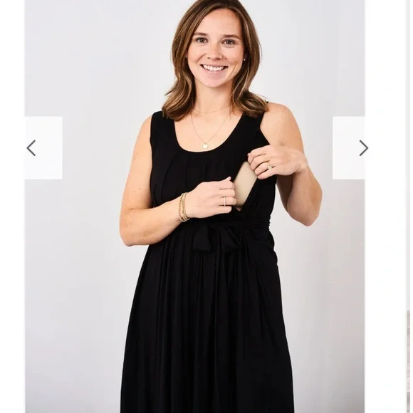 Dark mustard color latched mama Momper nursing romper fits sizes - Picture 6 of 6